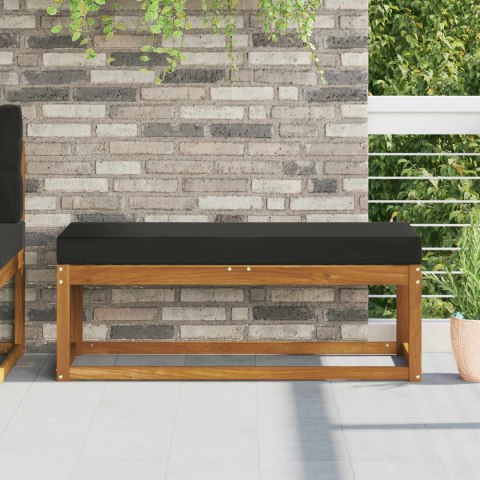 VidaXL Poduszka siedzeniowa na zewnątrz Czarny 111,5 x 40 x 8 cm