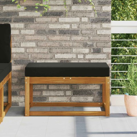 VidaXL Poduszka siedzeniowa na zewnątrz Czarny 80 x 40 x 8 cm