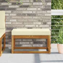 VidaXL Poduszka siedzeniowa na zewnątrz Kremowy 80 x 40 x 8 cm