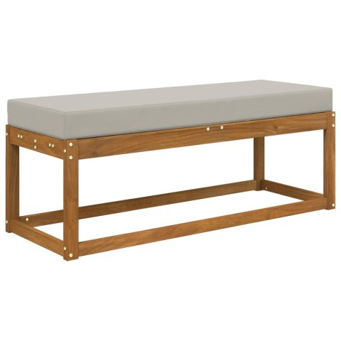 VidaXL Poduszka siedzeniowa na zewnątrz Szary 111,5 x 40 x 8 cm