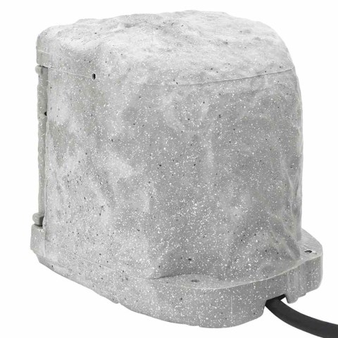 VidaXL Rozgałęźnik ogrodowy z kołkiem, 4 gniazda, imitacja kamienia