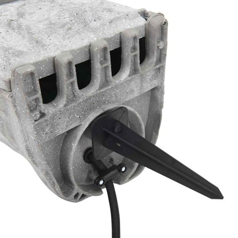 VidaXL Rozgałęźnik ogrodowy z kołkiem, 4 gniazda, imitacja kamienia