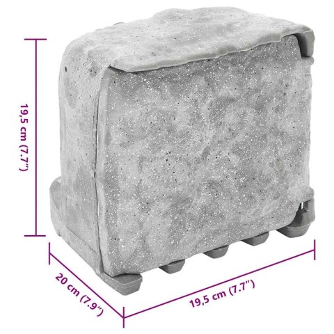 VidaXL Rozgałęźnik ogrodowy z kołkiem i czujnikiem światła, 4 gniazda