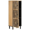 WYSOKA KOMODA Z DREWNA MANGO RĘCZNIE RZEŹBIONA RETRO 40X33X110CM SZAFKA LOFT