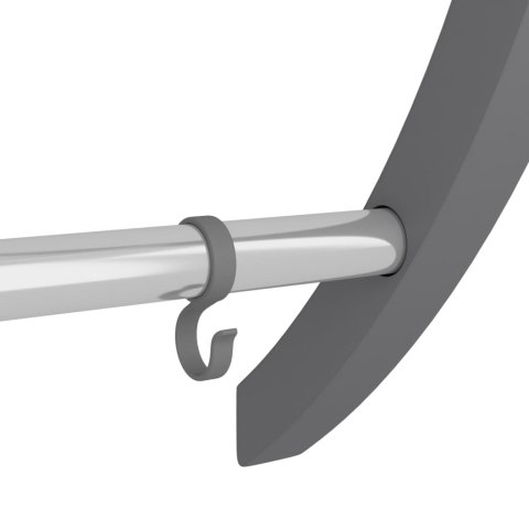 VidaXL Wieszak na ręczniki z haczykami, srebrny, 56x16x72cm, aluminium