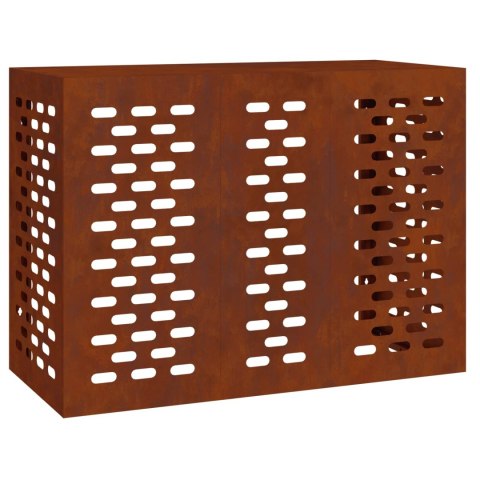 VidaXL Pokrywa do klimatyzatora Rdzawy 110 x 50 x 80 cm