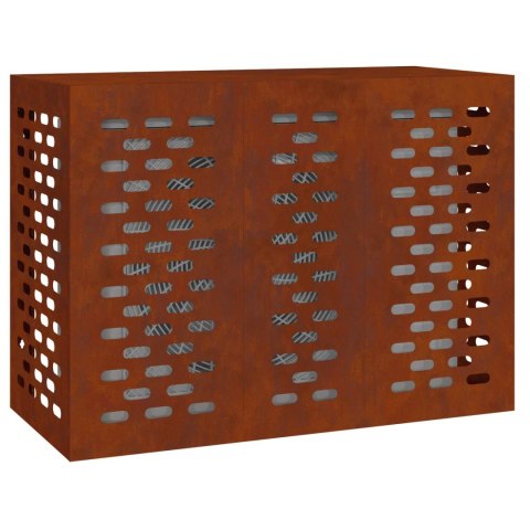 VidaXL Pokrywa do klimatyzatora Rdzawy 110 x 50 x 80 cm