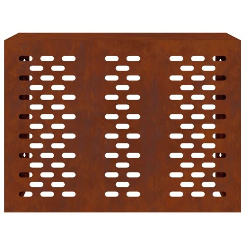 VidaXL Pokrywa do klimatyzatora Rdzawy 110 x 50 x 80 cm