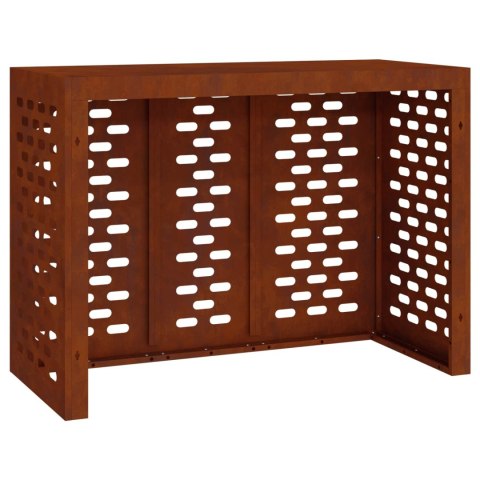 VidaXL Pokrywa do klimatyzatora Rdzawy 110 x 50 x 80 cm