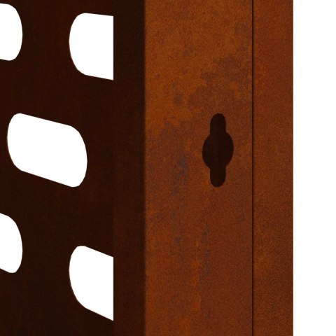 VidaXL Pokrywa do klimatyzatora Rdzawy 110 x 50 x 80 cm