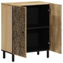 SZAFKA Z LITEGO DREWNA MANGO RĘCZNIE RZEŹBIONA RETRO KOMODA 60X33X75CM LOFT