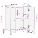 SZAFKA Z LITEGO DREWNA MANGO RĘCZNIE RZEŹBIONA RETRO KOMODA 60X33X75CM LOFT