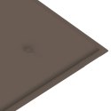VidaXL 2-os. ławka ogrodowa z poduszką, 120 cm, lity eukaliptus