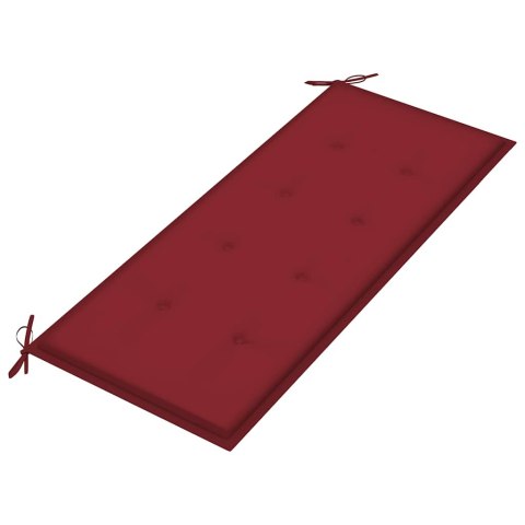 VidaXL 2-os. ławka ogrodowa z poduszką, 120 cm, lity eukaliptus