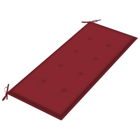 VidaXL Ławka ogrodowa z poduszką, 120 cm, drewno akacjowe