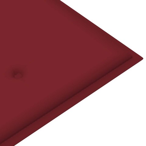 VidaXL Ławka ogrodowa z poduszką, 120 cm, drewno akacjowe