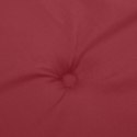 VidaXL Poduszka na ławkę ogrodową, winna czerwień 120x50x4 cm, tkanina