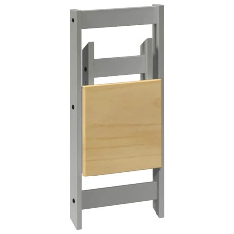 VidaXL 5-cz. zestaw mebli jadalnianych Corona, składany, szary