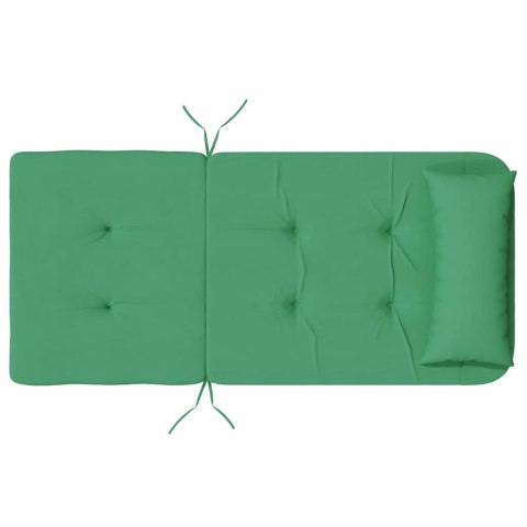 VidaXL Poduszki na krzesła Gładki 2 pcs Zielony 58 x 77 x 4,5 cm