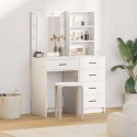 TOALETKA 2 PCS BIAŁA 50X41X135CM MATERIAŁ DREWNOPOCHODNY