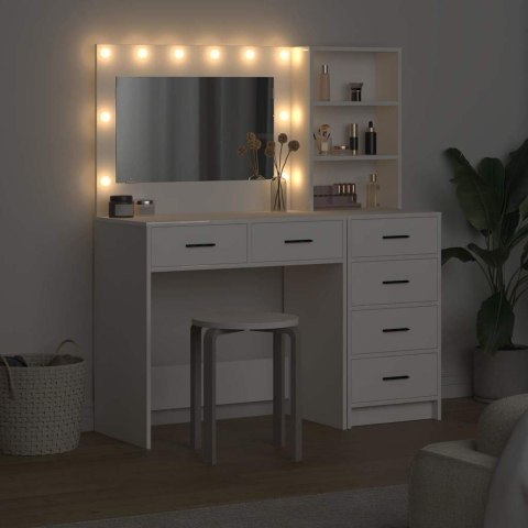 TOALETKA BIAŁA 78,5X41X135CM MATERIAŁ DREWNOPOCHODNY