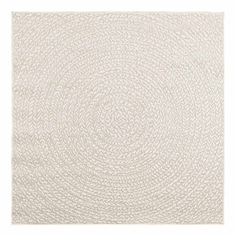 VidaXL Dywan "ZIZUR" Kremowy Wygląd juty Do wewnątrz i na zewnątrz