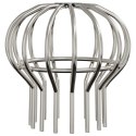 VidaXL Osłona na liście rynny 2 pcs Srebrny 110 mm Stal nierdzewna