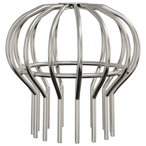 VidaXL Osłona na liście rynny 2 pcs Srebrny 110 mm Stal nierdzewna