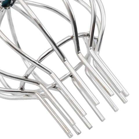 VidaXL Osłona na liście rynny 2 pcs Srebrny 110 mm Stal nierdzewna