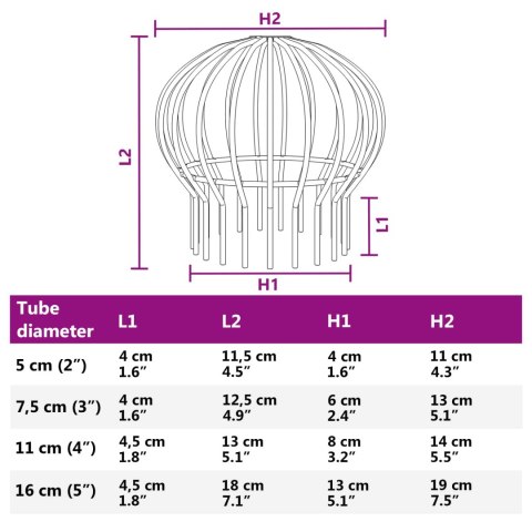 VidaXL Osłona na liście rynny 2 pcs Srebrny 110 mm Stal nierdzewna