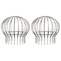 OSŁONA NA LIŚCIE RYNNY 2 SZT 200 MM STAL NIERDZEWNA ZAPOBIEGA ZAPYCHANIU 2X