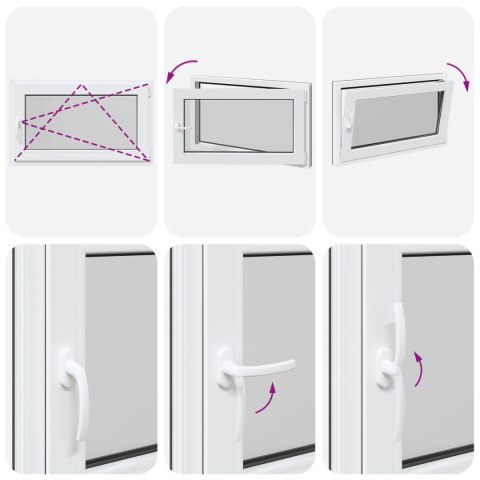 Okno piwniczne RISOR Antracyt 100 x 60 cm PVC i szkło