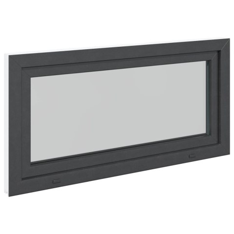 Okno piwniczne RISOR Antracyt 120 x 60 cm PVC i szkło