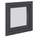 Okno piwniczne RISOR Antracyt 60 x 60 cm PVC i szkło