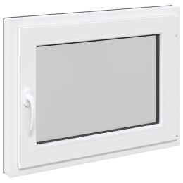 Okno piwniczne RISOR Antracyt 80 x 60 cm PVC i szkło