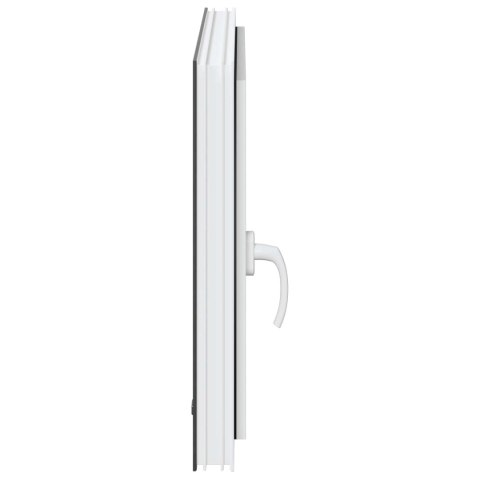 Okno piwniczne RISOR Antracyt 80 x 60 cm PVC i szkło