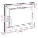 Okno piwniczne RISOR Antracyt 80 x 60 cm PVC i szkło