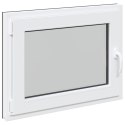 Okno piwniczne RISOR Antracyt 80 x 70 cm PVC i szkło