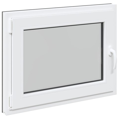 Okno piwniczne RISOR Antracyt 80 x 70 cm PVC i szkło