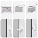 Okno piwniczne RISOR Antracyt 90 x 60 cm PVC i szkło