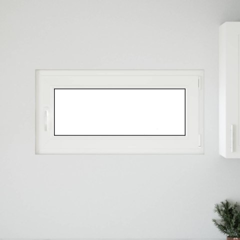 Okno piwniczne RISOR Biały 100 x 50 cm PVC i szkło