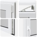 Okno piwniczne RISOR Biały 100 x 50 cm PVC i szkło