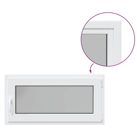 Okno piwniczne RISOR Biały 100 x 50 cm PVC i szkło