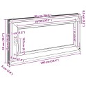 Okno piwniczne RISOR Biały 100 x 50 cm PVC i szkło