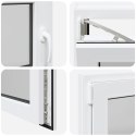 Okno piwniczne RISOR Biały 100 x 50 cm PVC i szkło