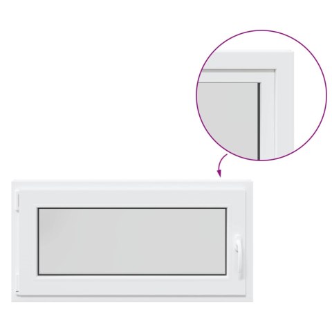 Okno piwniczne RISOR Biały 100 x 50 cm PVC i szkło