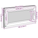 Okno piwniczne RISOR Biały 100 x 50 cm PVC i szkło