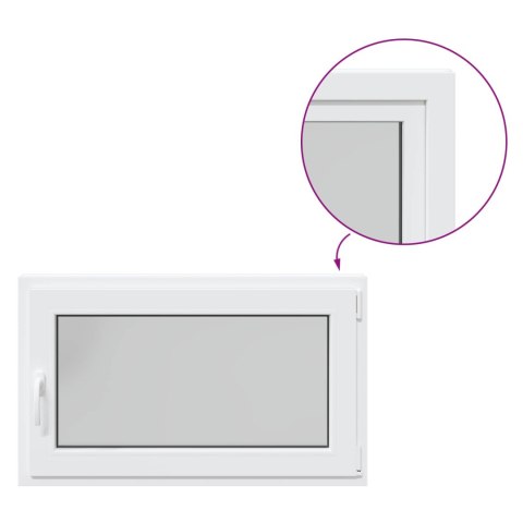 Okno piwniczne RISOR Biały 100 x 50 cm PVC i szkło