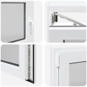 Okno piwniczne RISOR Biały 100 x 60 cm PVC i szkło