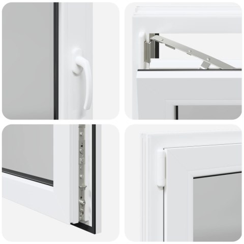 Okno piwniczne RISOR Biały 100 x 60 cm PVC i szkło